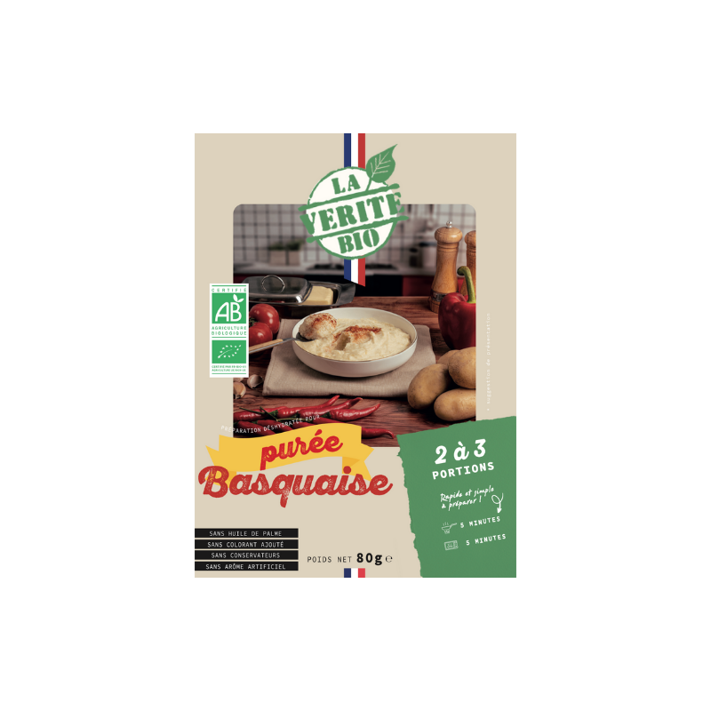 Purée Basquaise BIO - Marie de Livinhac en Aveyron